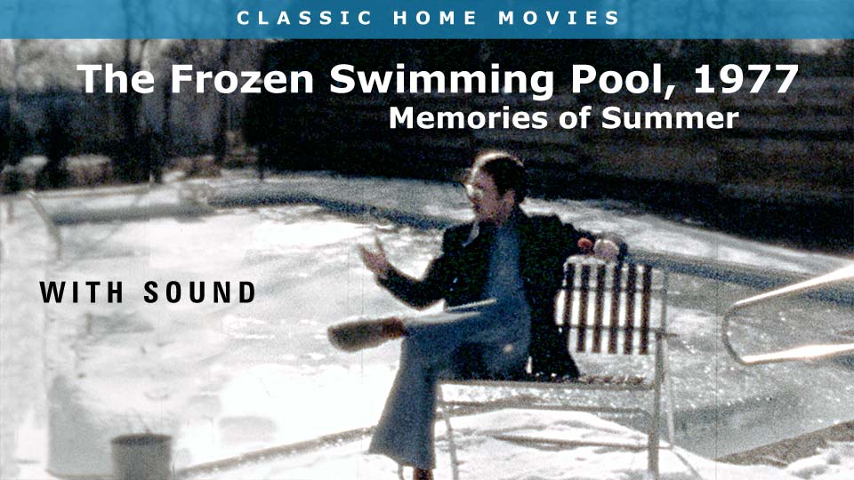 Winter 1977 home movie with sound, 1-3/4 min