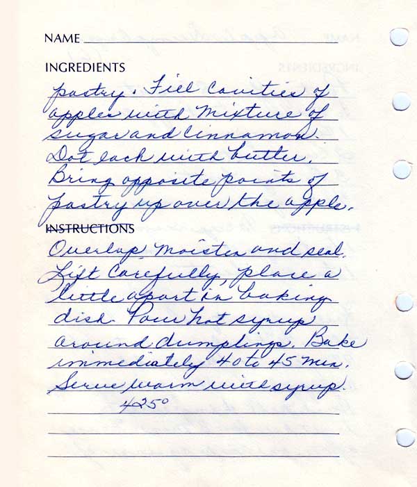 Apple Dumplings recipe, page 2