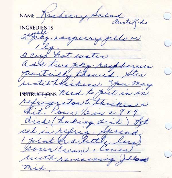 Raspberry Salad recipe